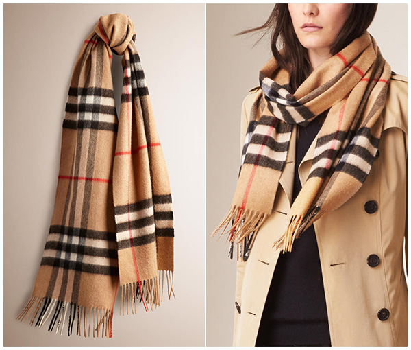 how to spot a real burberry scarf